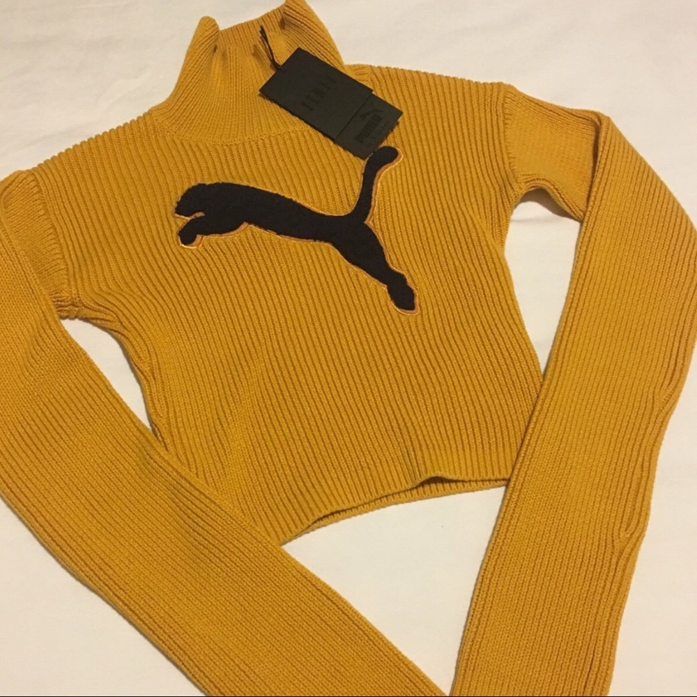 Fenty Puma by Rihanna turtleneck crop top sweater